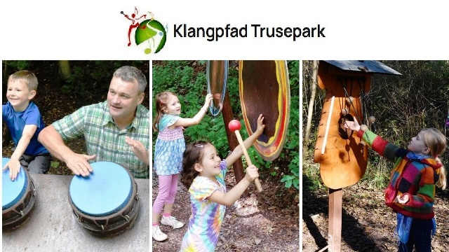 Klangpfad Trusepark am Wasserfall